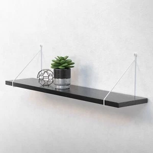 2x Soportes de estante de metal blanco 200 x 250 mm para balda o repisa de pared - Imagen 1 de 9