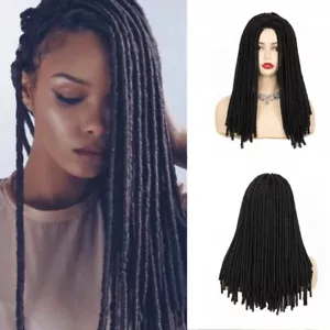 Dreadlock Wigs Braid Twist Wigs for Black Women Synthetic Afro Twist Braid Wigs - Picture 1 of 11