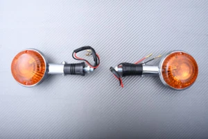 Pareja Intermitentes Delanteros Der + Izq Naranja YAMAHA SR 400 RH05 2014-2016 - Picture 1 of 2