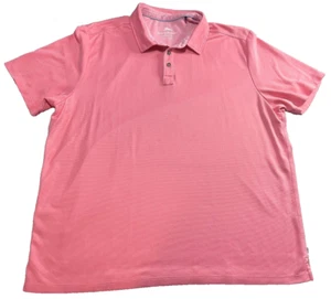 Tommy Bahama Mens Size 2XL Salmon Polo Shirt Short Sleeve Size Tencel Polyester - Picture 1 of 6