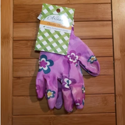 Women's Gardening Gloves Work Blue Purple White Green Hand Nitrile Gift for Her - Image 1 of 2