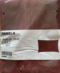Ikea SANELA Cushion Cover 16" x 26" Velvet Cotton Dark Red NEW - Picture 1 of 2