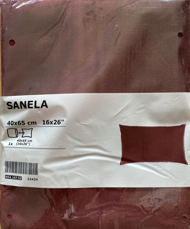 IKEA Sanela Cushion Cover Dark Red 16x26 404.167.52