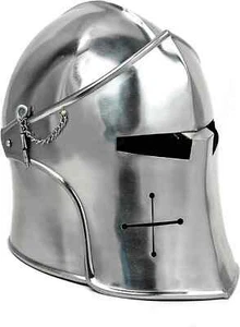 Medieval Barbuta Helmet Knights Templar Crusader Armour SCA/LARP/Collection - Bild 1 von 7
