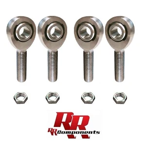 ( 2LH / 2RH ) 5/16-24 Thread x 5/16 Bore Chromoly Jams Nuts Rod End Heim Joint - Picture 1 of 2