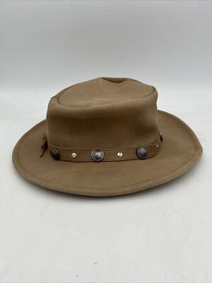 Minnetonka The Outback Buffalo Níquel Sombrero Gamuza Cuero Sombrero Talla Grande 9511 Nuevo Foto 1 de 4