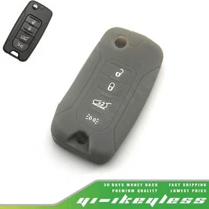 Funda Silicona Para Jeep Renegade 15-18 Mando a Distancia Abatible Llave Plegable 4 Botones 4B - Imagen 1 de 2
