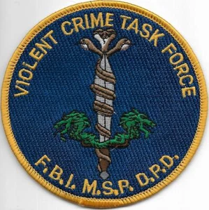 FBI  Violent CRIME Task Force GEWALT  Police Patch SEK Polizei Abzeichen MSO DPD - Bild 1 von 1