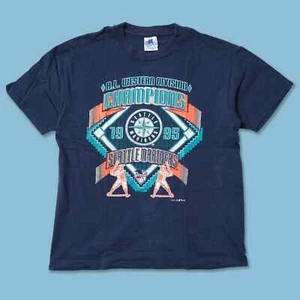 Seattle Mariners world series champions short sleeve navy color shirt KV29748 - Picture 1 of 2