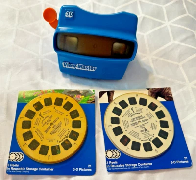 VINTAGE VIEW MASTER 3D WALT DISNEY COMPANY DINOSAURS DUCKTALES TMNT ARIEL 1962 - Image 1 of 4