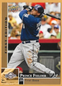 PRINCE FIELDER MILWAUKEE BREWERS #169 - UPPER DECK FIRST EDITION NM-MT 2009 - Picture 1 of 2