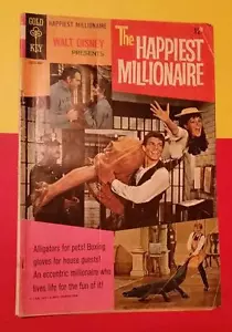 VINTAGE THE HAPPIEST MILLIONAIRE COMIC No.1 1968 GOLD KEY COMICS * ALLIGATOR PET - Picture 1 of 1