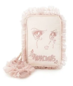 The Rose of Versailles Lady Oscar Marie Antoinette Frill Pouch Case Bag Pink - Picture 1 of 8