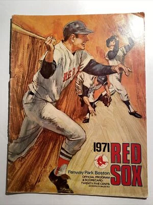Boston Red Sox Program 1971 vs. Washington Aba Foto 1 de 4
