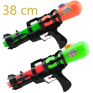 XXL Wasserpistole 38cm mit Tank 2-farbig Sommer Wasser Water Gun - Bild 1 von 1