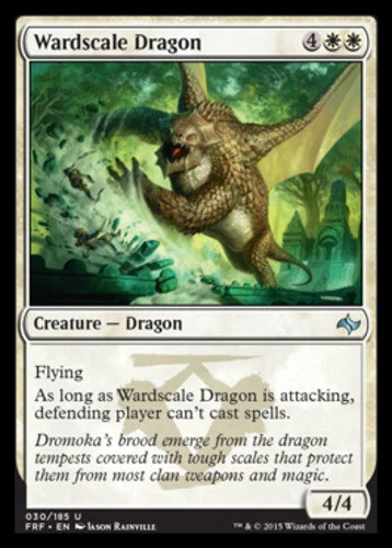 MTG - Wardscale Dragon - Fate Reforged - NM, English Magic FLAT RATE SHIP - Image 1 of 1