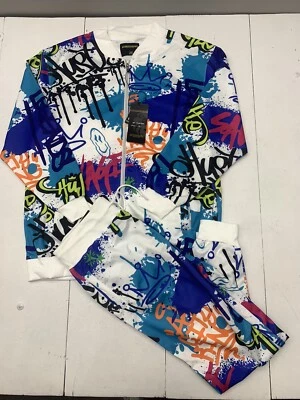 Lion Dynasty 男式白色多色田径套装尺寸 2XL — 第 1/4 张图片