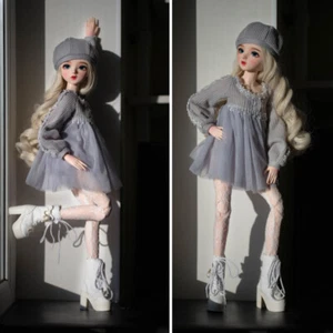1/3 BJD Puppe Geschenke für Kinder Anzug Socke Schuhe handbemalt Make-up Komplettset enthalten - Bild 1 von 9