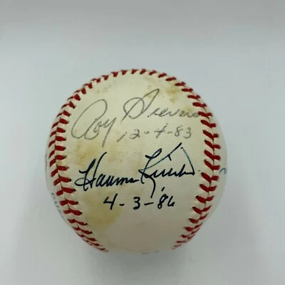 Washington Senators HOF Legends Signed Inscribed Baseball Harmon Killebrew JSA - Image 1 of 4