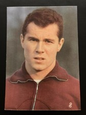1966 Aral Fussball Weltmeisterschaft Postcard Rookie RC Franz Beckenbauer