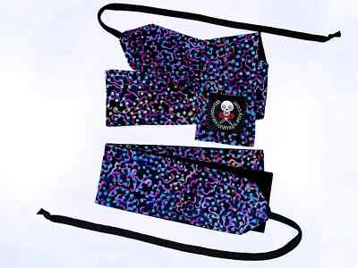 Blue Dot Batik Wrist Wraps for CrossFit, Calisthenics, Gym, Weightlifting - Image 1 of 4