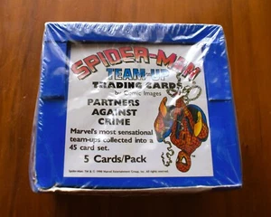 1990 SPIDER-MAN TEAM-UP Factory Sealed BOX of packs Comic Images - Picture 1 of 1