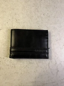 Columbia Mens Leather Wallet Black Bifold Card ID Holder - Picture 1 of 10