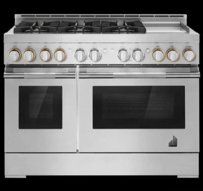 Jenn-Air JGRP548HL 48" Estufa de Gas Independiente Inteligente con Doble Apilamiento Sellado Foto 1 de 3
