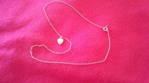 Vintage Herz an 7,5 in Kette, 12K - Bild 1 von 3