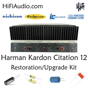 Harman Kardon Citation 12 amp restoration recap repair upgrade rebuild kit - Picture 1 of 9