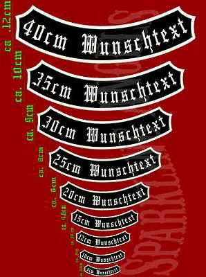 Aufnäher Rückenaufnäher-(unten) Dein Wunschtext