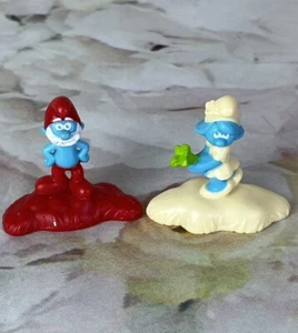 Smurfs The Lost Village Smurfette Papa Smurf McDonald’s 2017 Cake Toppers Toys - Picture 1 of 15