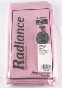 Avon Radiance Satin Strip Napikins 4 pk. Rose - Picture 1 of 4