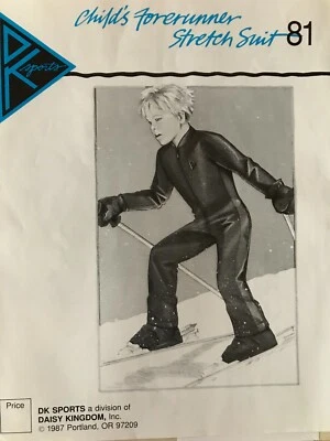 Daisy Kingdom Sewing Pattern Child's Forerunner Stretch Suit Ski Snow Kids UNCUT - Image 1 of 2