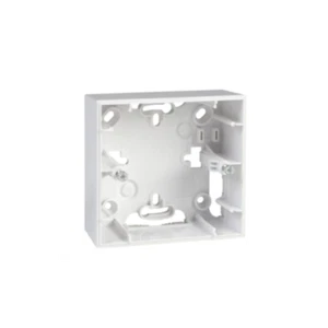 Cadre saillie 1 poste blanc 80x80mm Prof 40mm pour pose d'appareillage mural UN - Bild 1 von 1
