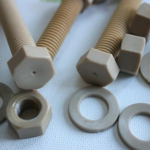 Tuercas de tornillo hexagonales, enchufe, cabeza de sartén pernos resistentes químicos alta temperatura - Imagen 1 de 23