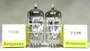 NOS/NIB Matched Pair Amperex 7316/ECC186 Bugle Boy Large O-Getter 1959 Holland - Bild 1 von 20