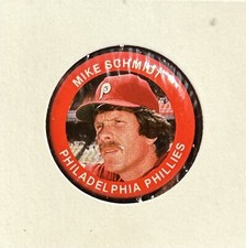 1984 MIKE SCHMIDT Fun Foods Button Pin #11 MINT