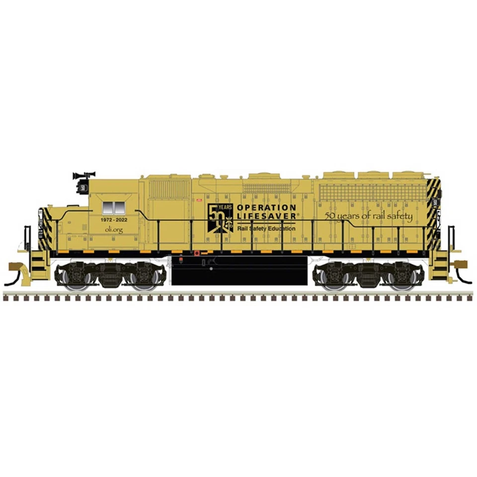 Atlas Master 40005298 N GP40 OLS 50th Scheme Ditch Lights Gold ESU LokSound5