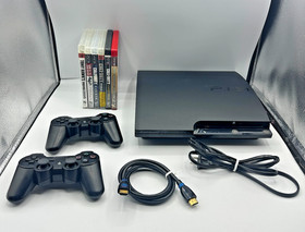Sony PlayStation 3 PS3 Slim 320GB Console Bundle 2 Controller Call of Duty