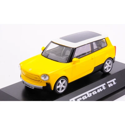 TRABANT NT YELLOW 1:43 Herpa Auto Stradali Modellino Nuovo - Immagine 1 di 2