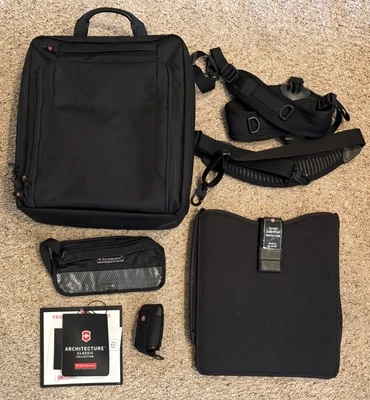 完整 Victorinox 经典建筑混合背包 邮差包 — 第 1/4 张图片