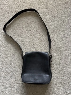 Bolso Bandolera Bandolera Coach Auténtico De Colección Cuero Negro 9335 Foto 1 de 4