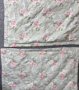 Zwei Laura Ashley Baumwoll Kissenbezüge King Floral Front Vintage Floral - Bild 1 von 7