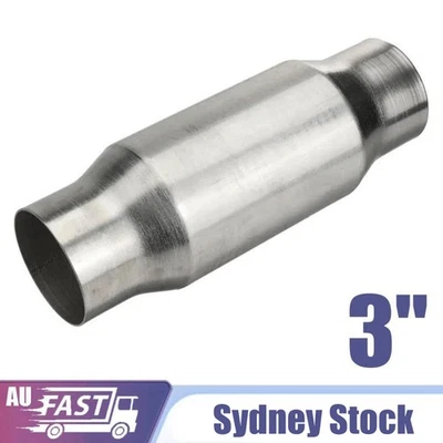 3" INCH SPORTS CAT CATALYTIC CONVERTER HI FLOW 400 CELL UNIVERSAL STAINLESS OZ - image 1 of 4
