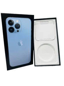 MLU73LL/A Original Empty Box iPhone 13 Pro Sierra Blue - Picture 1 of 3