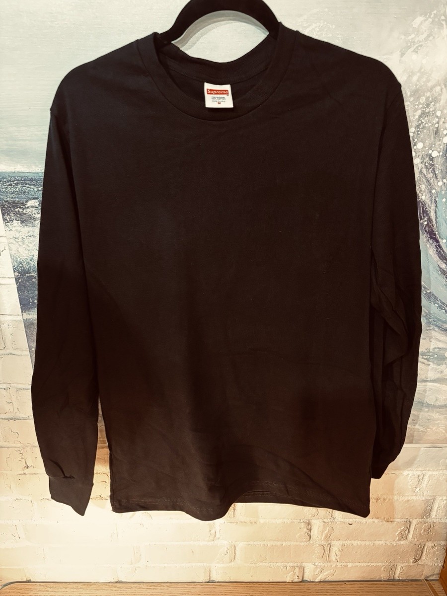 Supreme Long Sleeve Solid T-Shirts for Men for sale | eBay