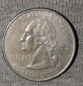 2000-P 25c Maryland State Quarter Clad Error Partial Missing Clad Error - Picture 1 of 12