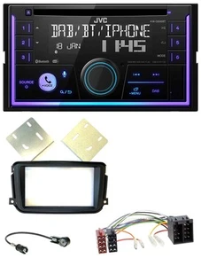 JVC MP3 USB 2DIN DAB Bluetooth CD Autoradio für Smart ForTwo 2010-2015 ISO - Bild 1 von 9