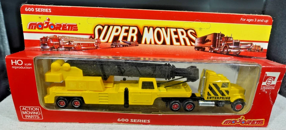 Majorette Super Movers 600 Series Crane Trailer HO Scale - Image 1 of 3